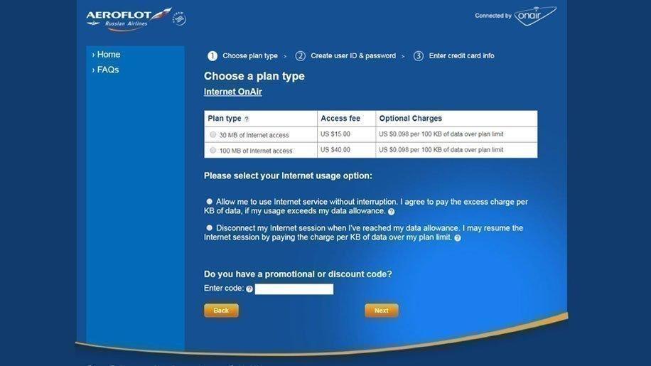 wifi aeroflot