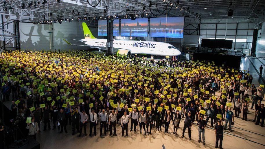 Air Baltic prend livraison du premier Bombardier CS300