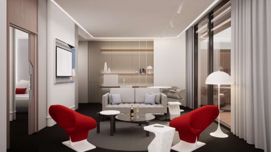 nouvelle offre premiere air france suites du salon la premiere Air France