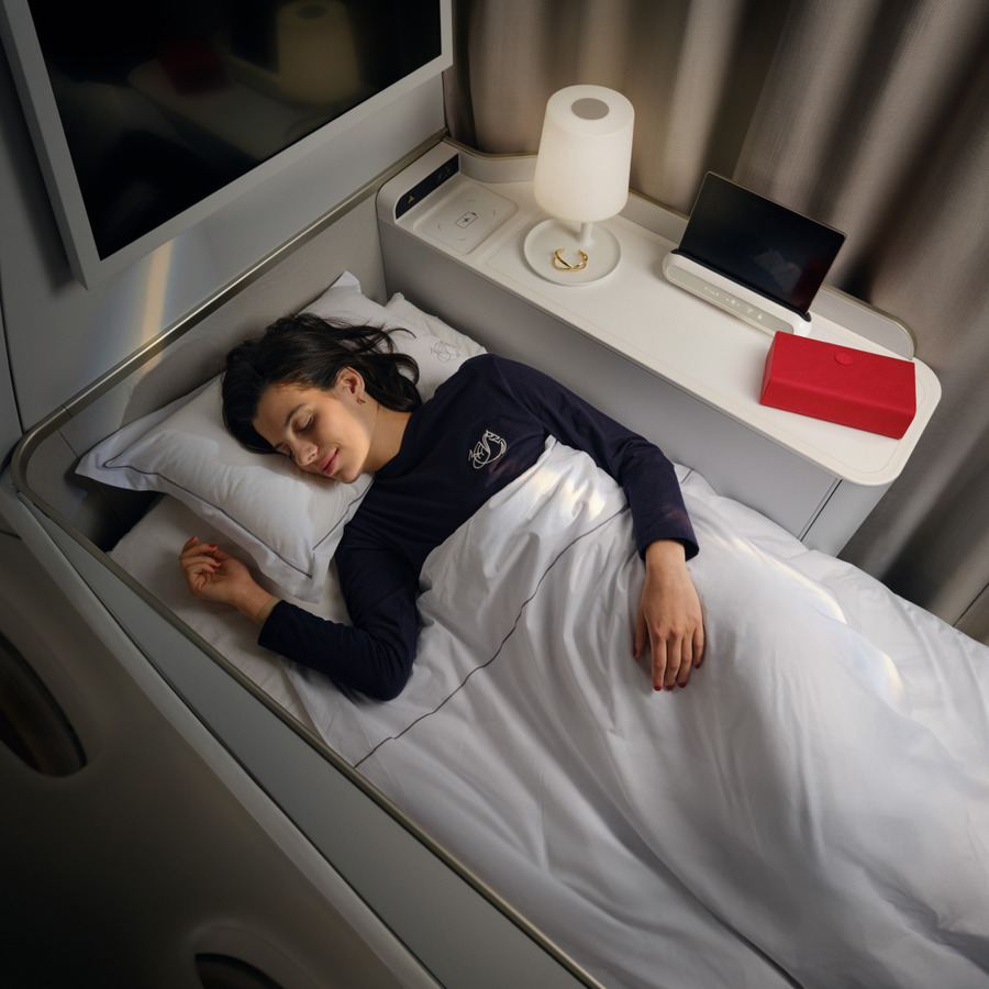 La première Air France sera équipée d'un lit de 2 mètres de long