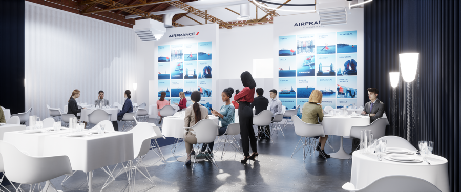 Le restaurant d'Air France au Palais de Tokyo pendant les JO