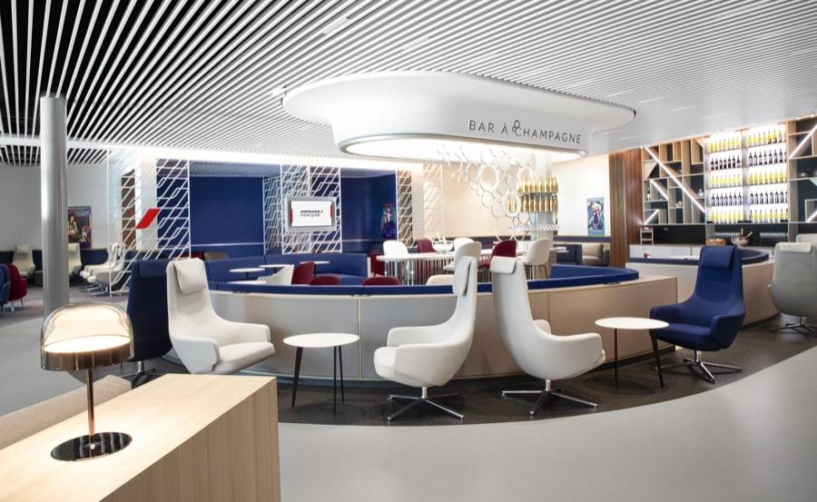 Le salon d'Air France au terminal 3 d'Orly