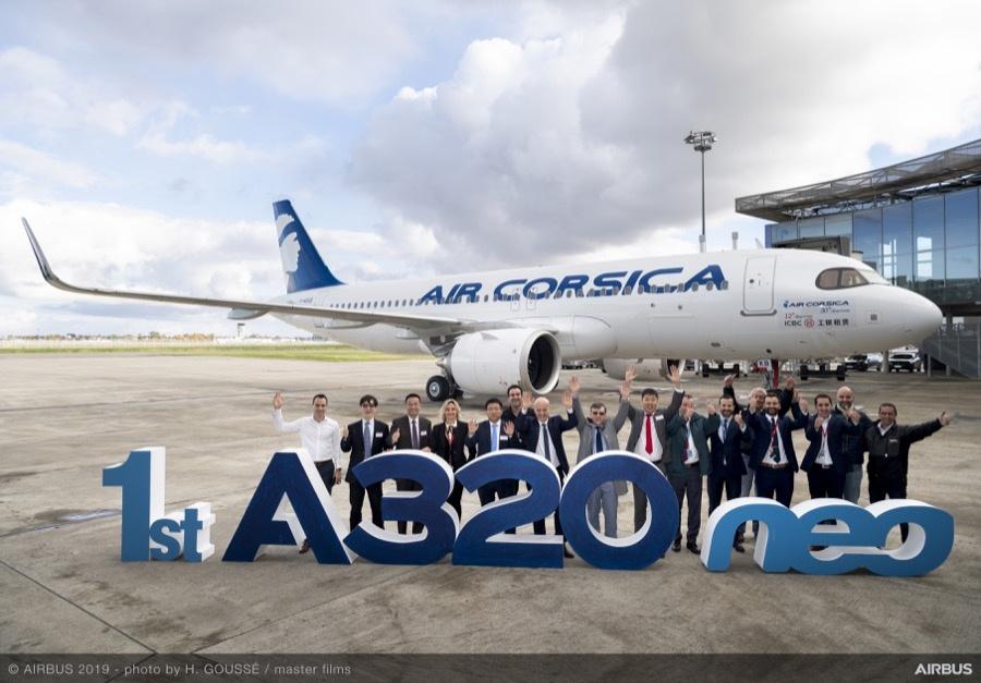 Un avion A320neo d'Air Corsica