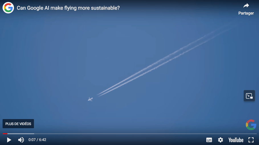 Les trainées d'avion sont néfastes pour le climat