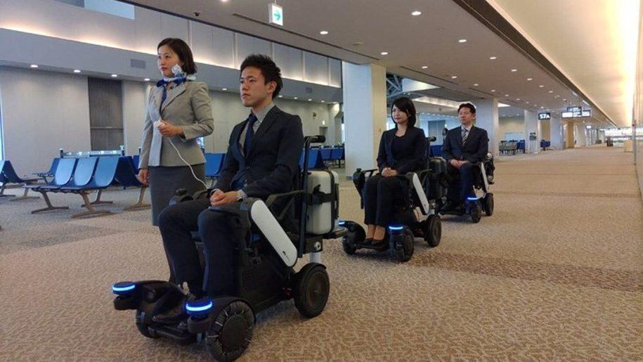 ANA: des chaises roulantes électriques à Tokyo