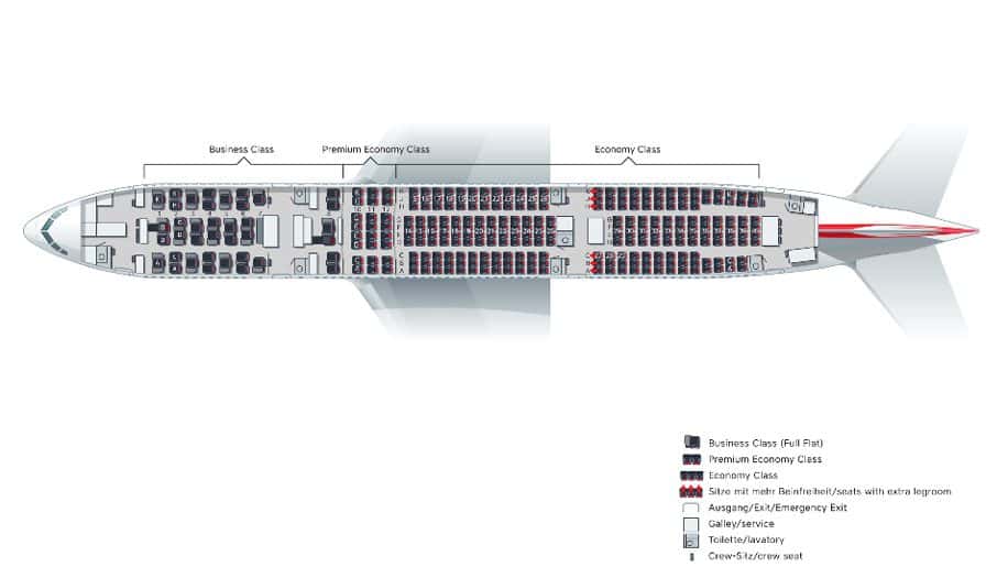 b777austrian seatplan