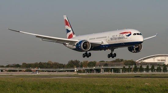 british airways premier atterrissage b787 9 heathrow