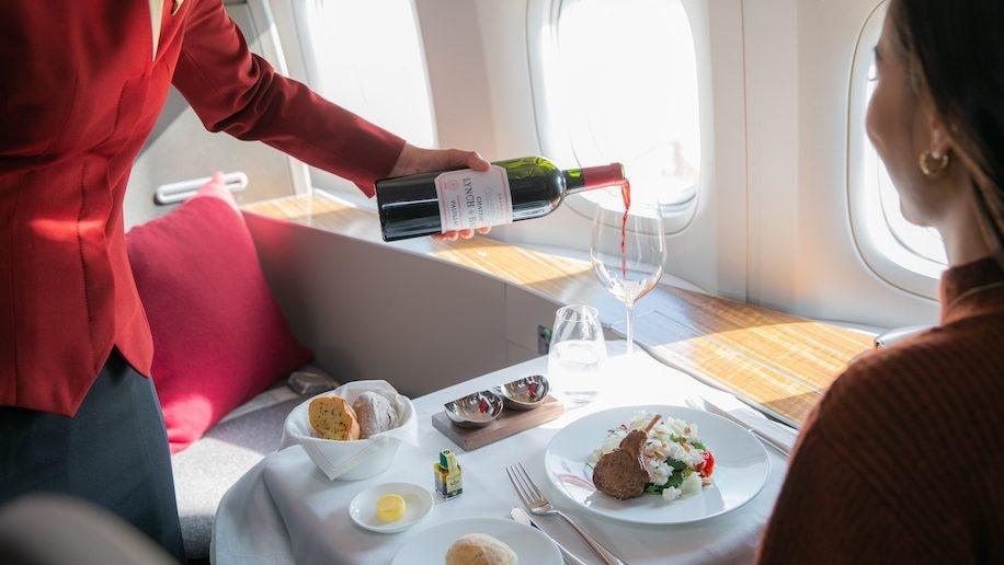 Un repas en Business chez Cathay