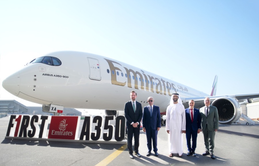 Le nouvel A350 d'Emirates