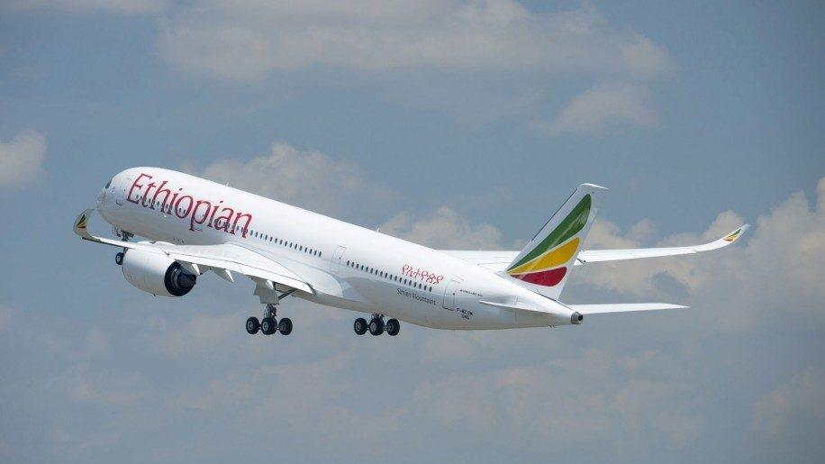 Un A350 de la compagnie aérienne Ethiopian