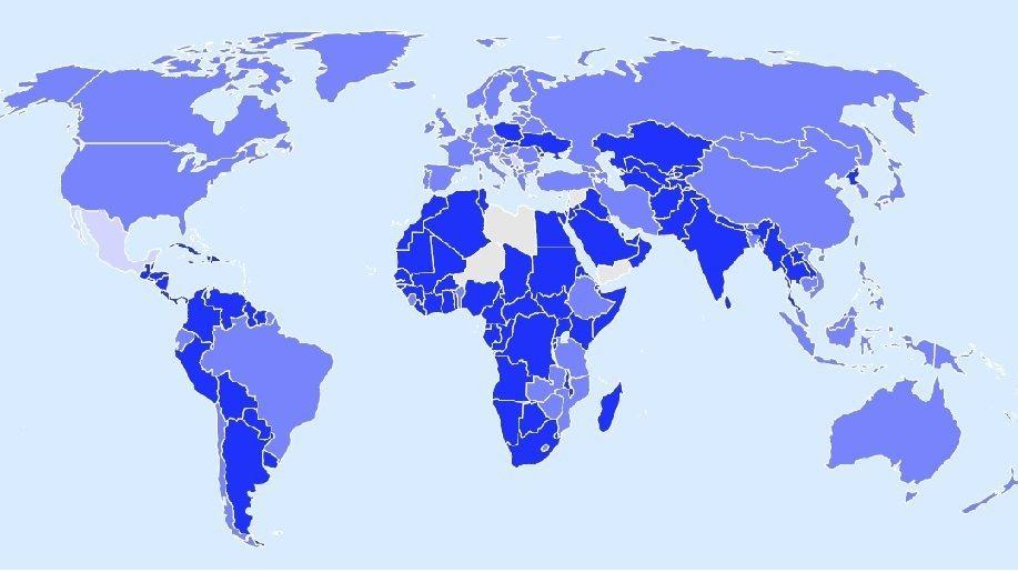 La IATA publie une carte des règles d’entrée Covid-19 par pays