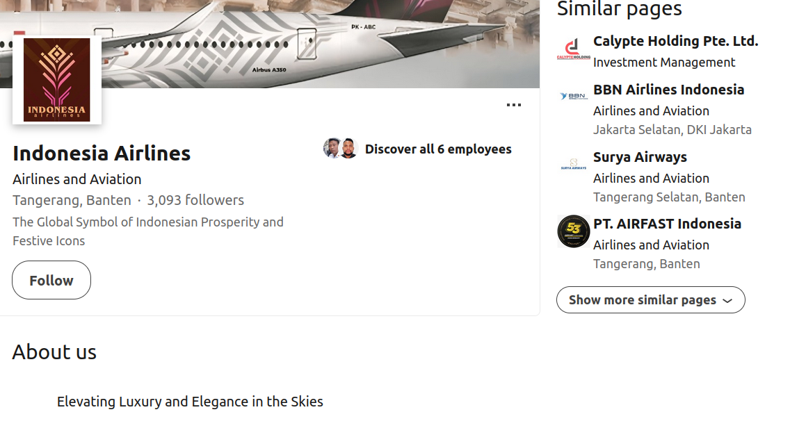 Nouvelle compagnie aérienne en Indonésie