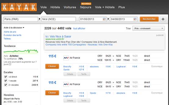 kayak-evolution-des-tarifs