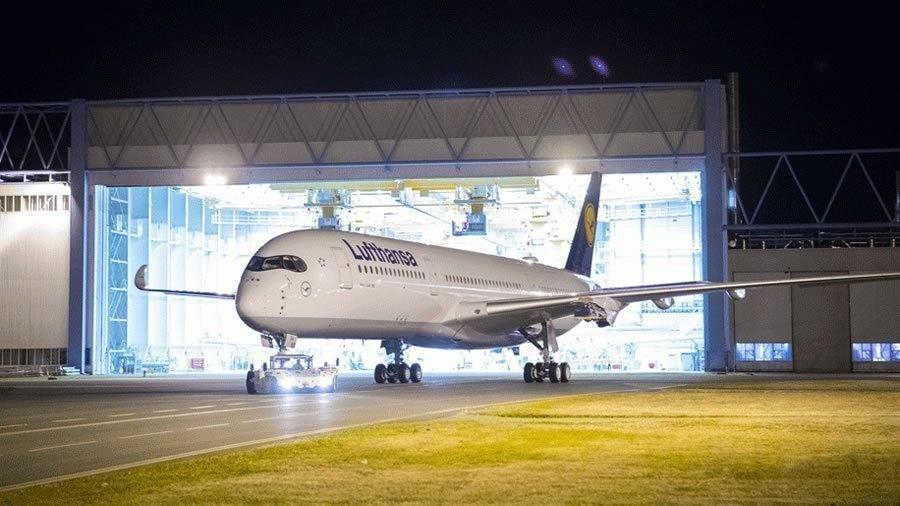 Lufthansa : premières images de la livrée de l'A350