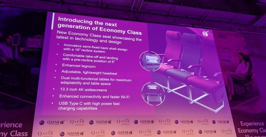 Qatar Airways : bientôt des nouveaux sièges en éco