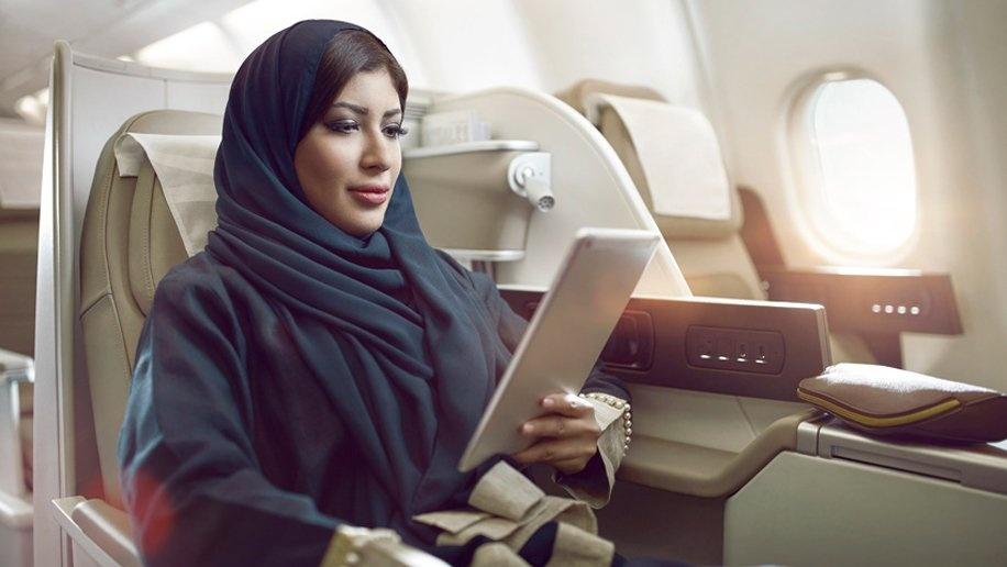 Un avion de la compagnie aérienne d'Arabaie saoudite