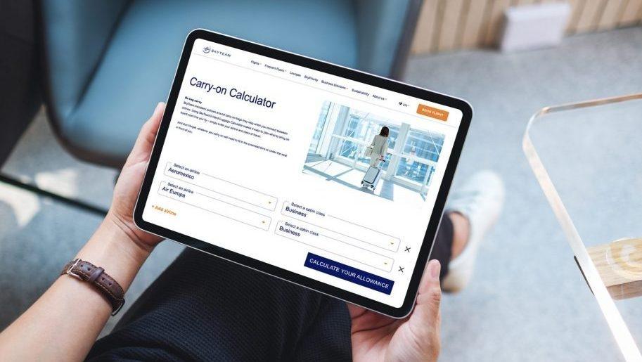 Le calcutateur de bagages à main de SKyteam