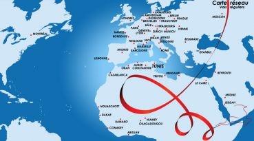 Le réseau de Tunisair