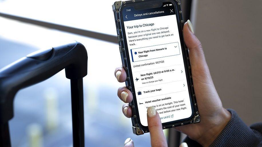 L'application mobile d'United