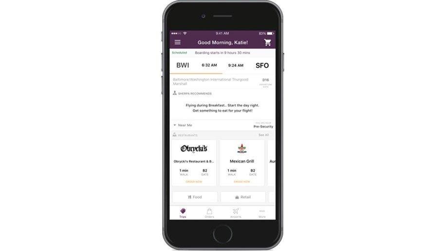 Airport Sherpa: un service de livraison de repas avant vol