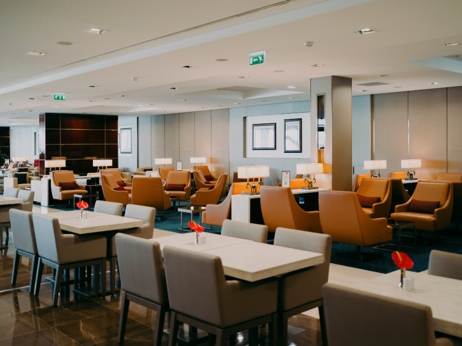 Le nouveau salon d'Emirates au terminal 2C à Roissy