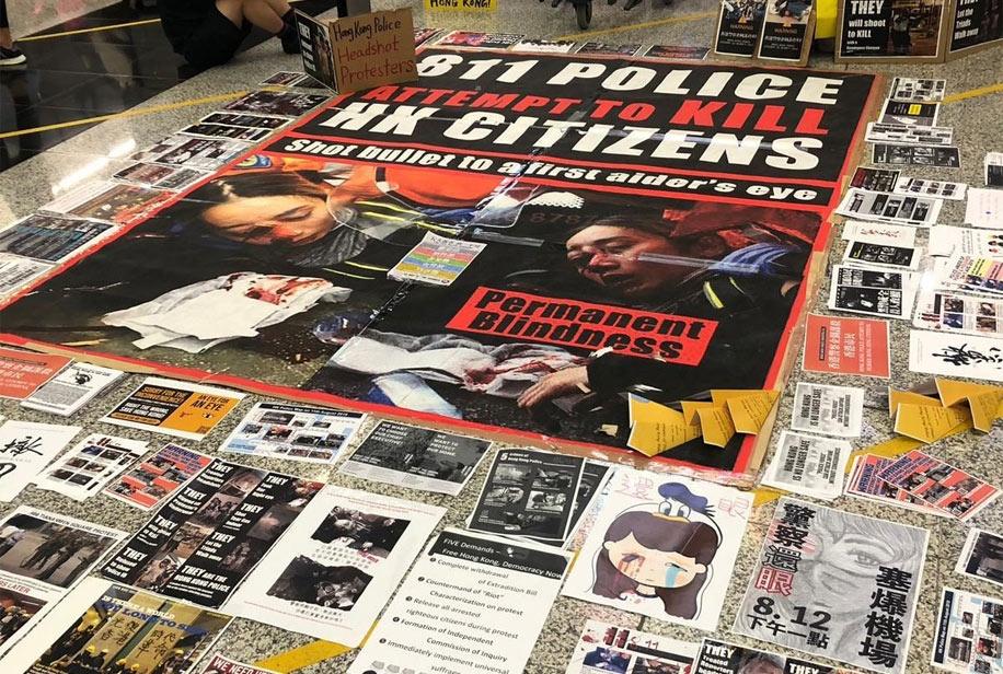 femme emeutes hongkong2019