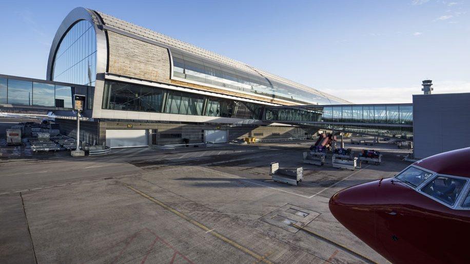 aeroport oslo nouvelle aile exterieur