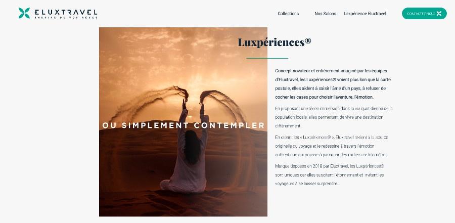 L'expérience: le nouvel horizon des voyages de luxe