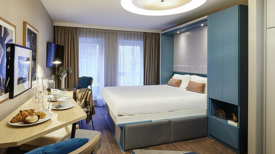 La chambre de l'Aparthotel Adagio Nation