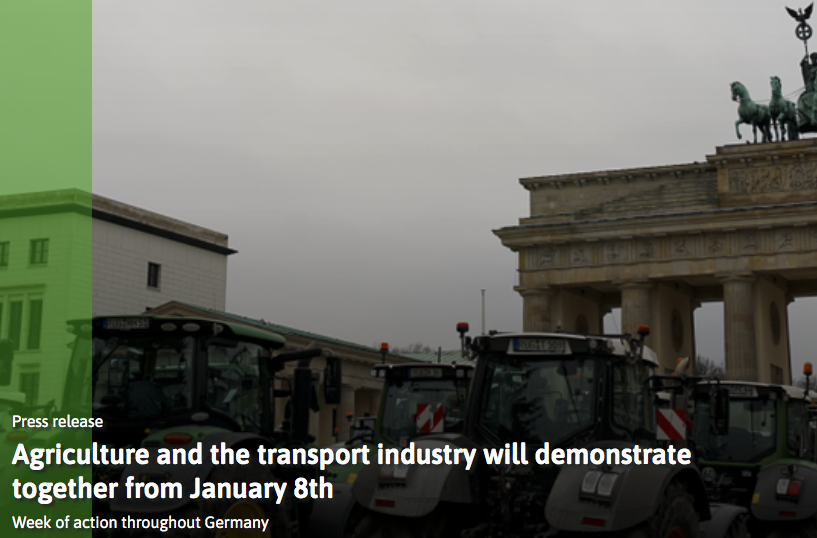 L'Allemagne paralysée par les fermiers?