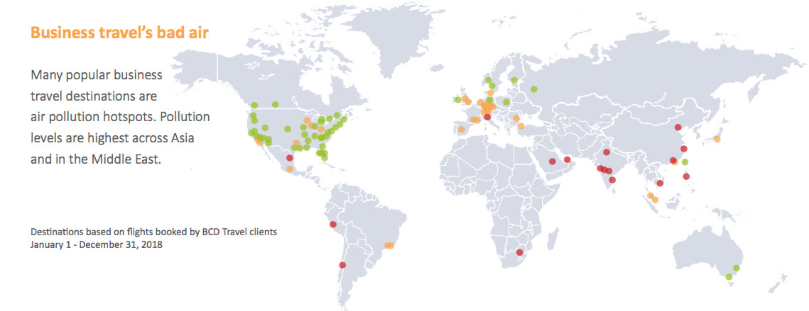 La pollution des villes : un problème pour les voyageurs d'affaires