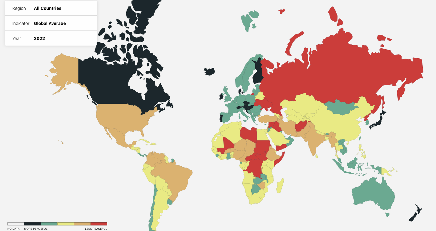 global peace index 2022