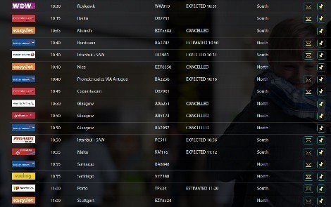 Retard des vols au Royaume-Uni du fait de la tempête Katie