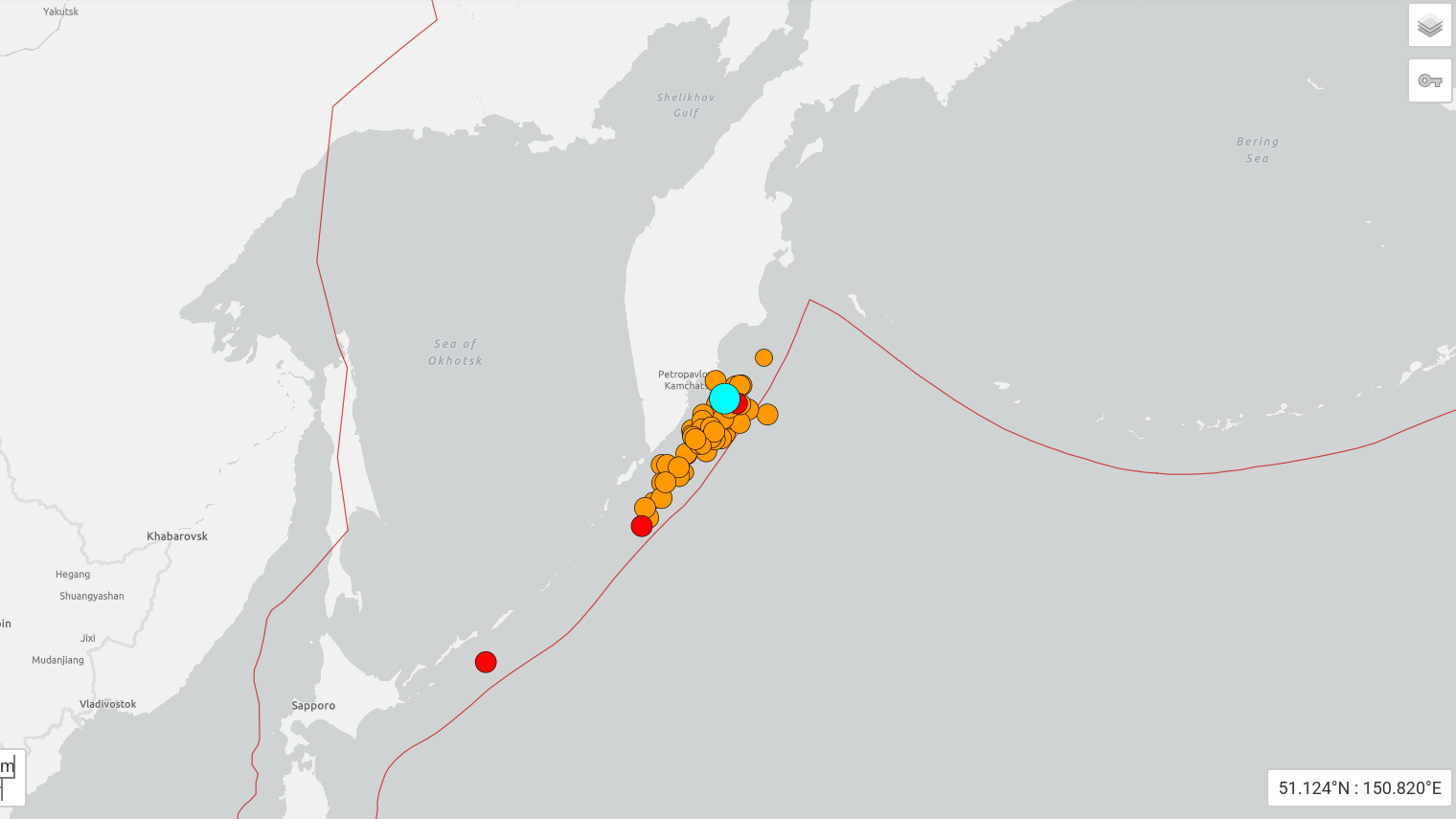 Tremblement de terre dans le Kamtchatka