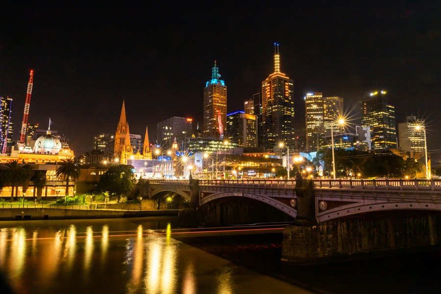 La ville de Melbourne en Australie