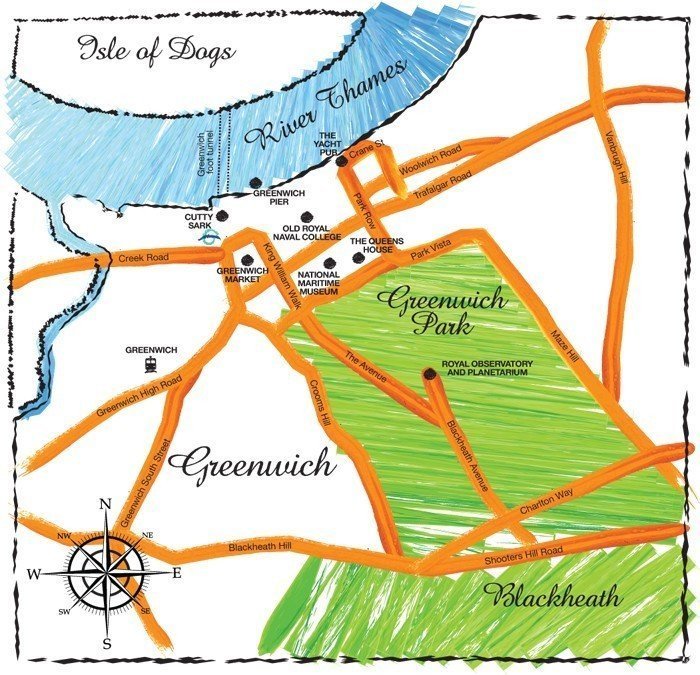 carte-greenwich-londres