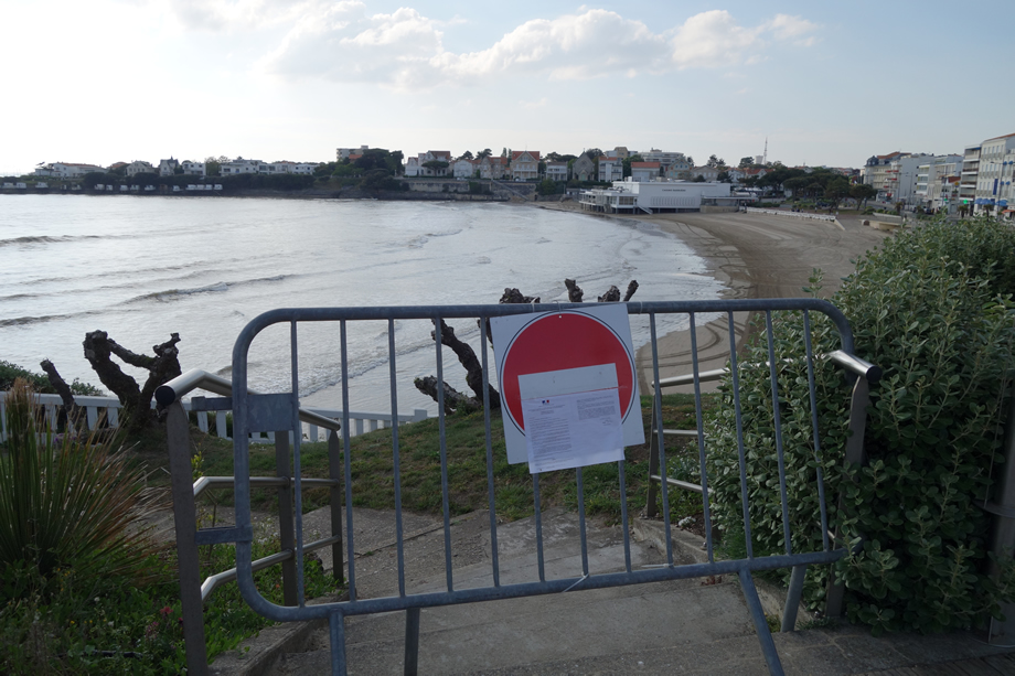 Une plage interdite sur la façade atlantique