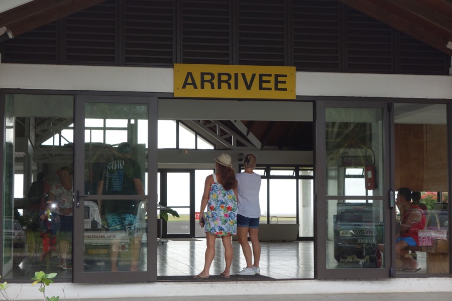huahine arrivee