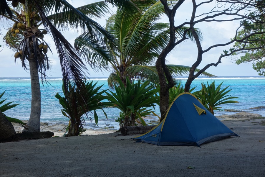 huahine camping tente