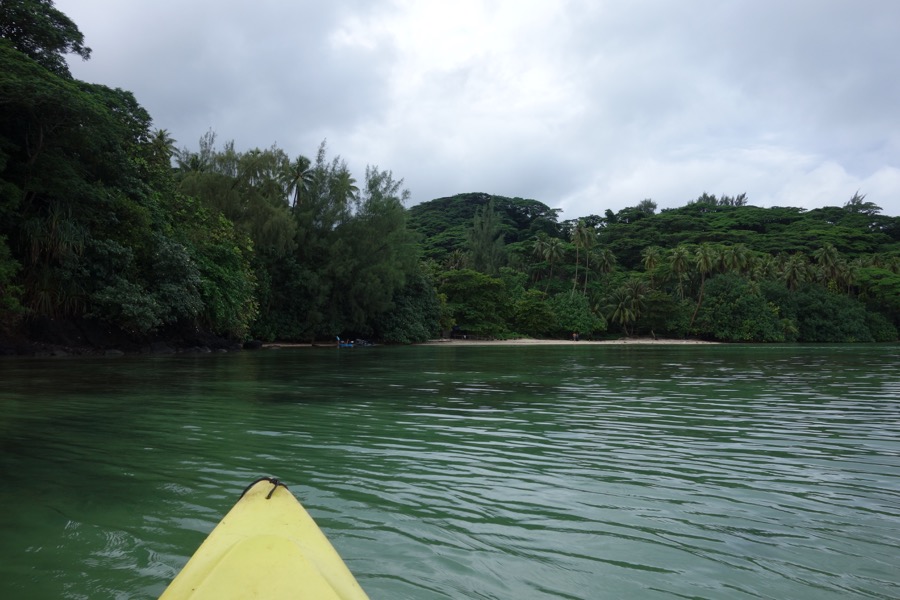 huahine kayak plage