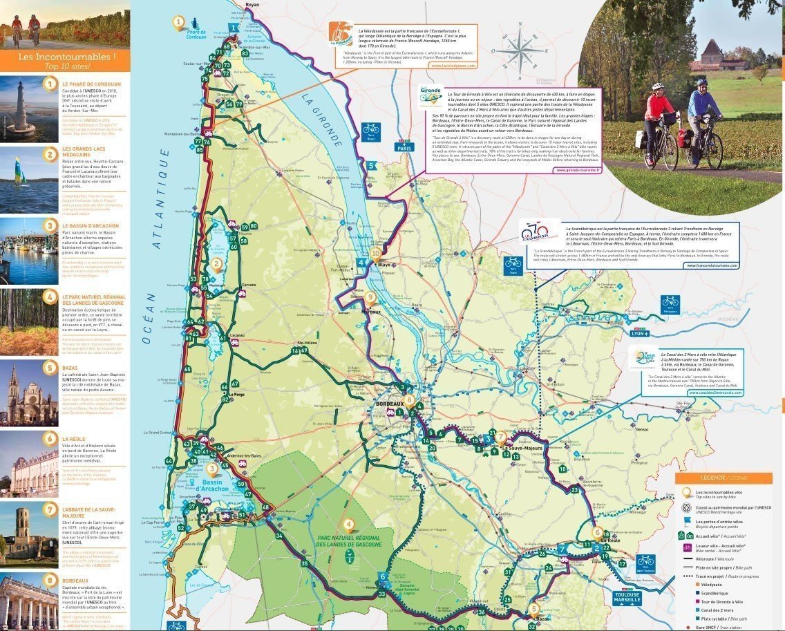 tour velo gironde