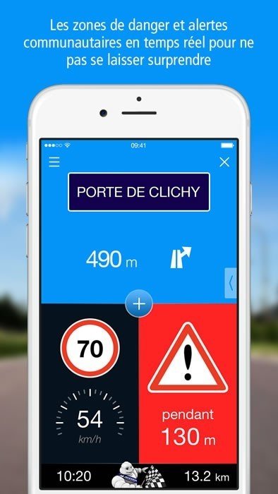 ecran mobile via michelin