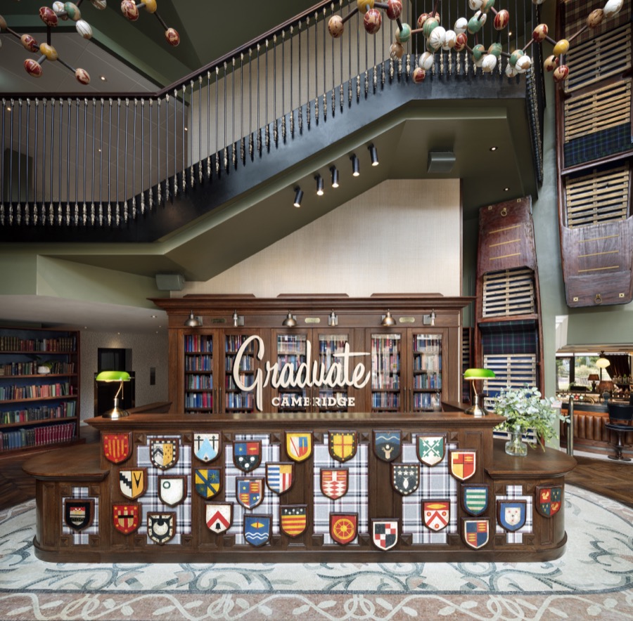 Graduate Cambridge Check In Desk Photo Credit Graduate Hotels