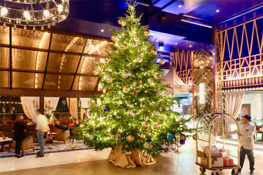 Sapin de Noël de l'hôtel Kempinski