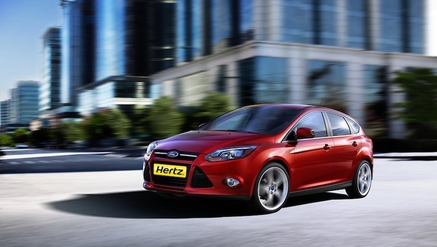 L'agence de location de voitures Hertz