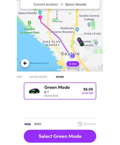 lyft green mode