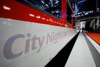 Un train couchette City Night Line de la Deutsche Bahn.