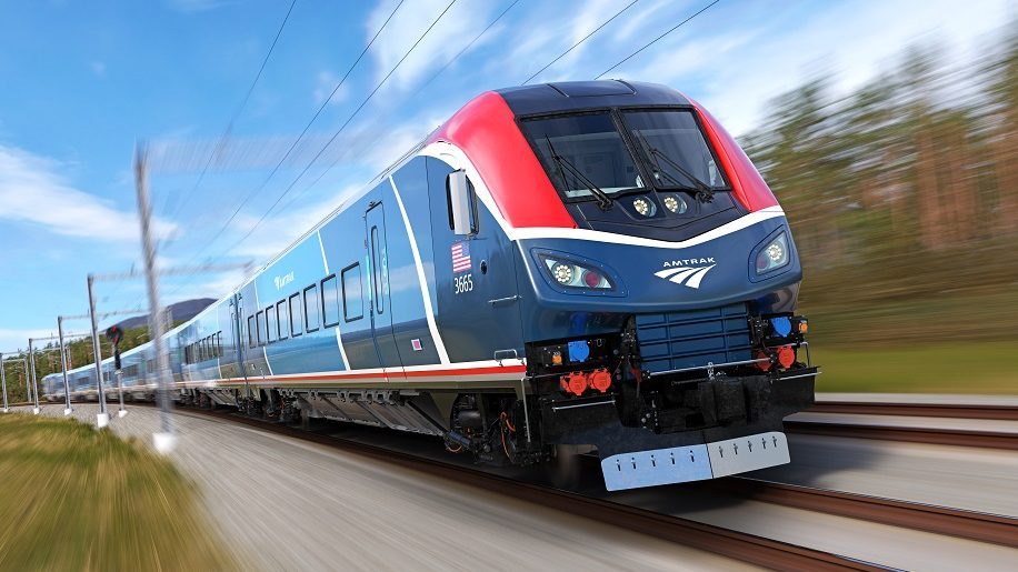 Un train Airo mis en service chez Amtrak