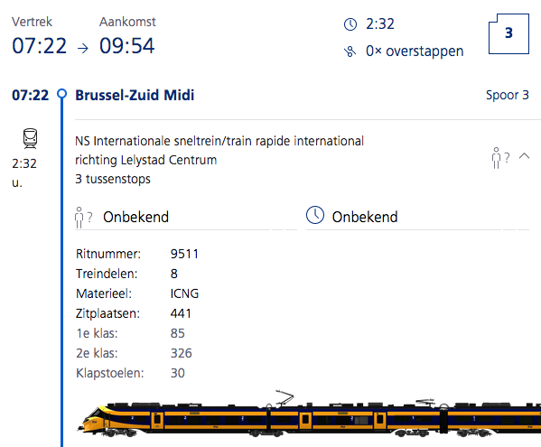 Nouveaux trains à grande vitesse entre Bruxelles et Amsterdam