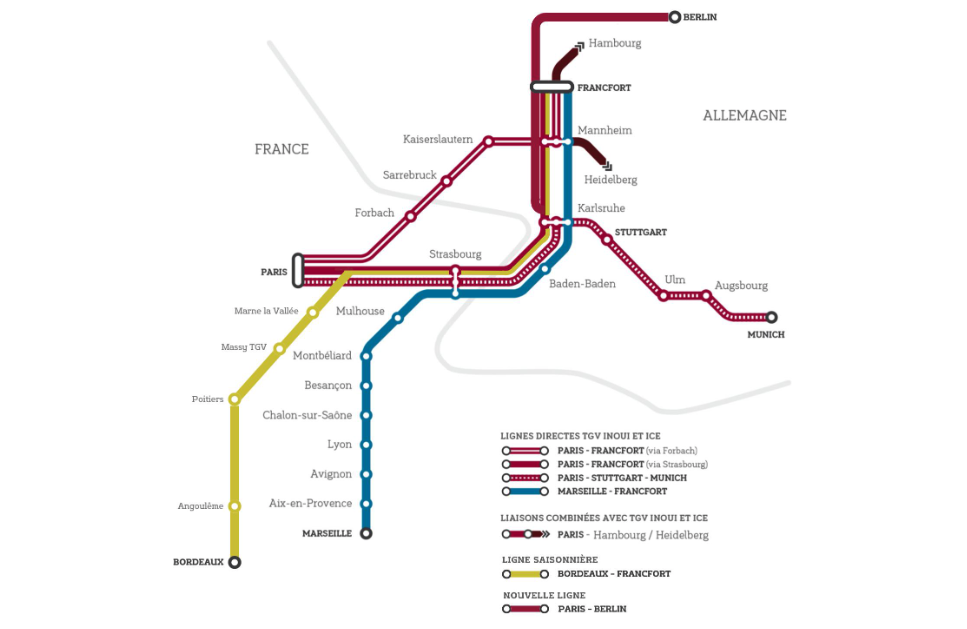 Inauguration de la ligne Paris-Berlin